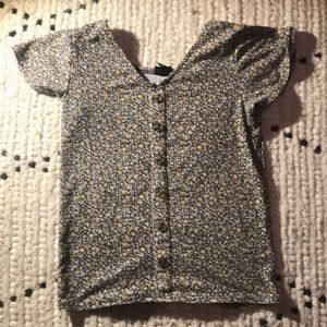 flowered crop top t-shirt